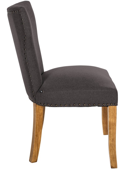 2 étkezőszék szett Zadar szövet antik-light, sötétszürke