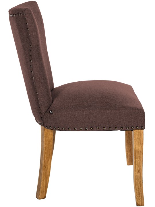 2 étkezőszék szett Zadar szövet antik-light, barna