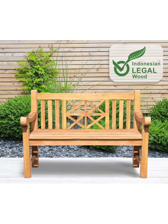 Teak pad Florida 120 cm huzattal, teak