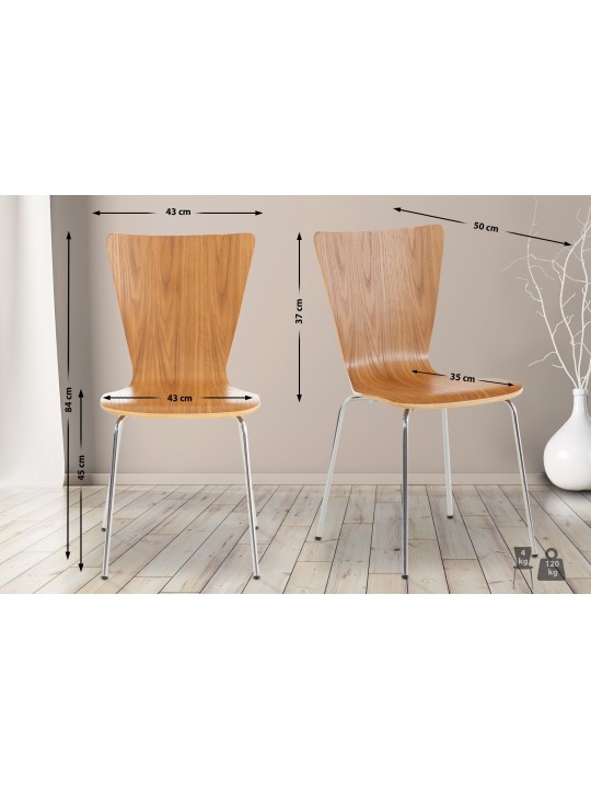 Aaron látogatói szék, tölgy