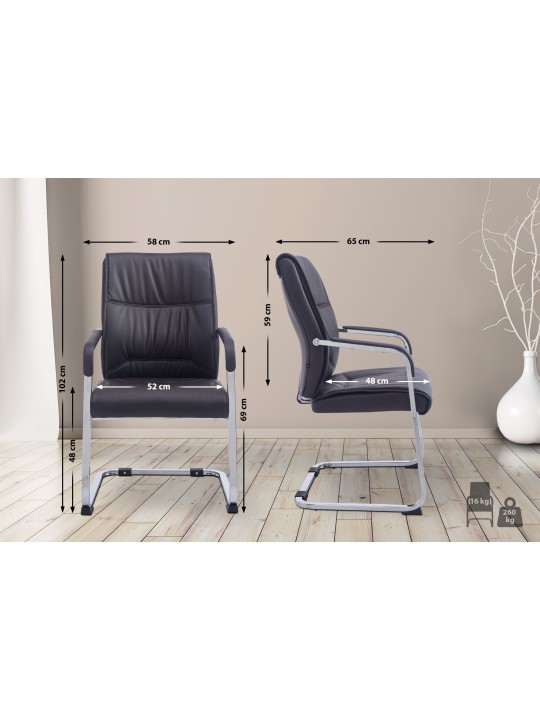 XL látogatói szék Anubis, barna