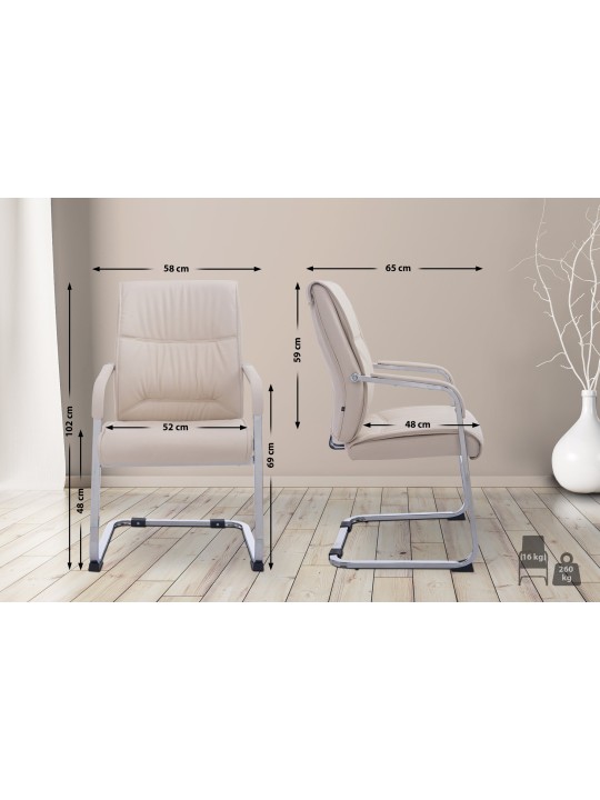 XL látogatói szék Anubis, krém