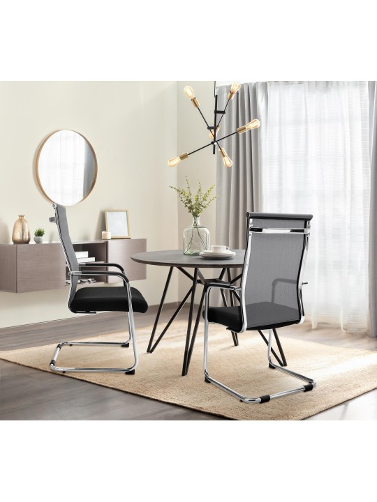 Brenda látogatói szék, szürke