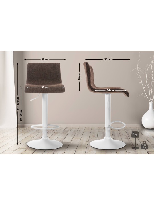 Bárszék Hoover szövet W, barna