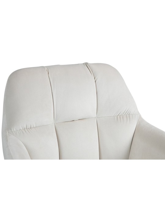 Bárszék Natoma bársony króm, krém