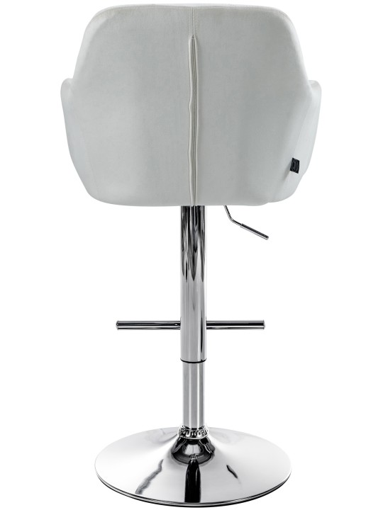 Bárszék Natoma bársony króm, krém