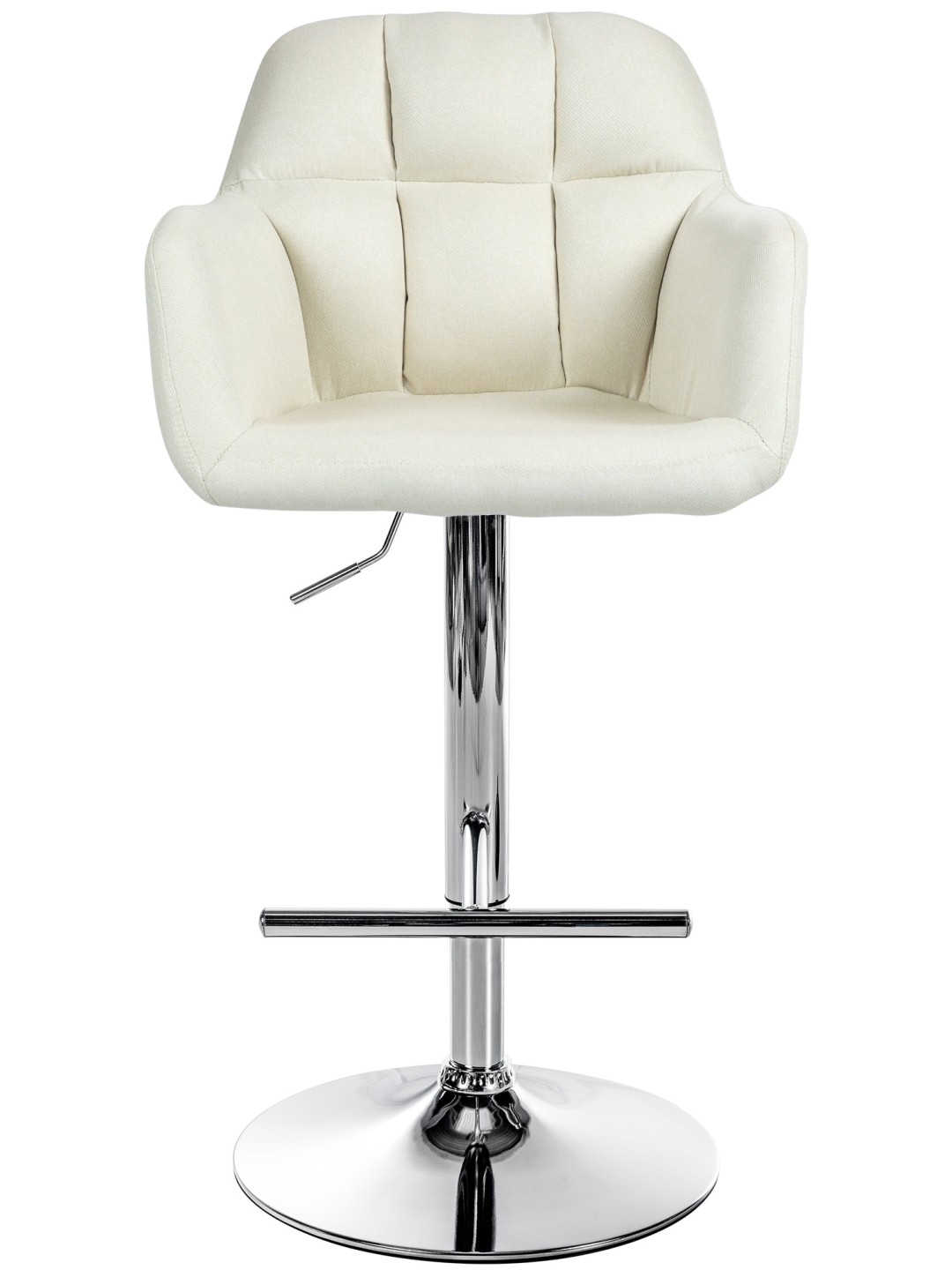 Bárszék Natoma szövet króm, krém