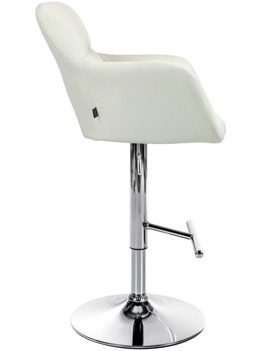 Bárszék Natoma szövet króm, krém