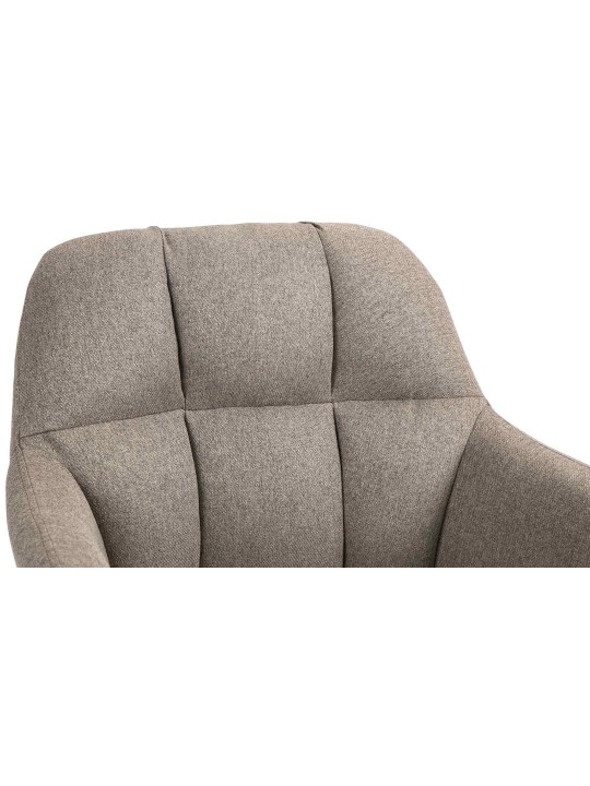 Bárszék Natoma szövet króm, taupe