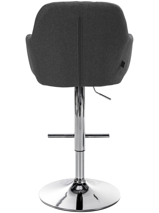 Bárszék Natoma szövet króm, sötétszürke