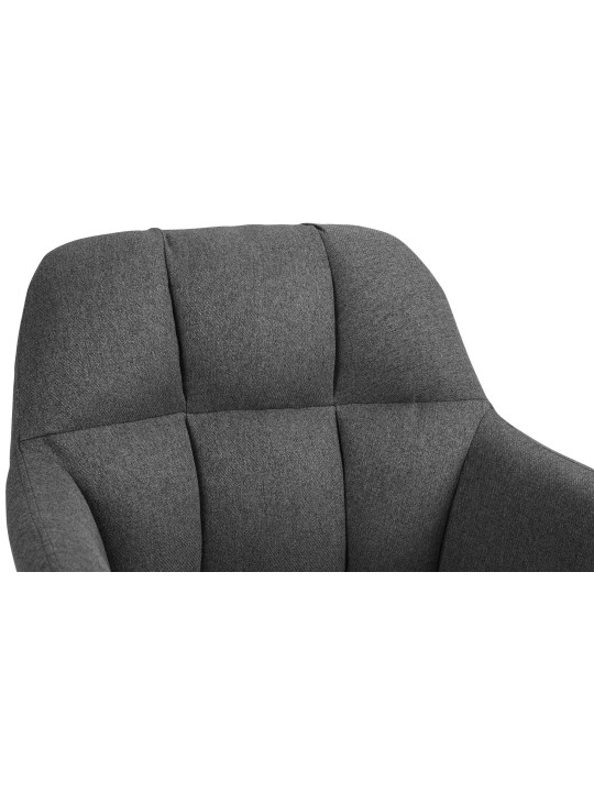 Bárszék Natoma szövet króm, sötétszürke