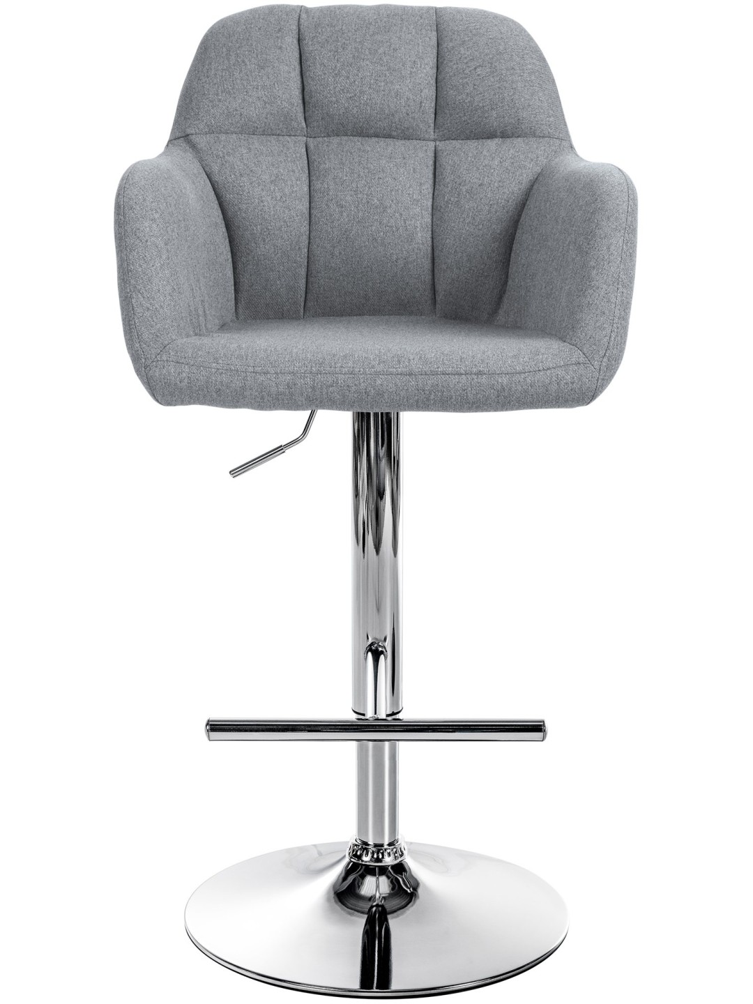 Bárszék Natoma szövet króm, szürke