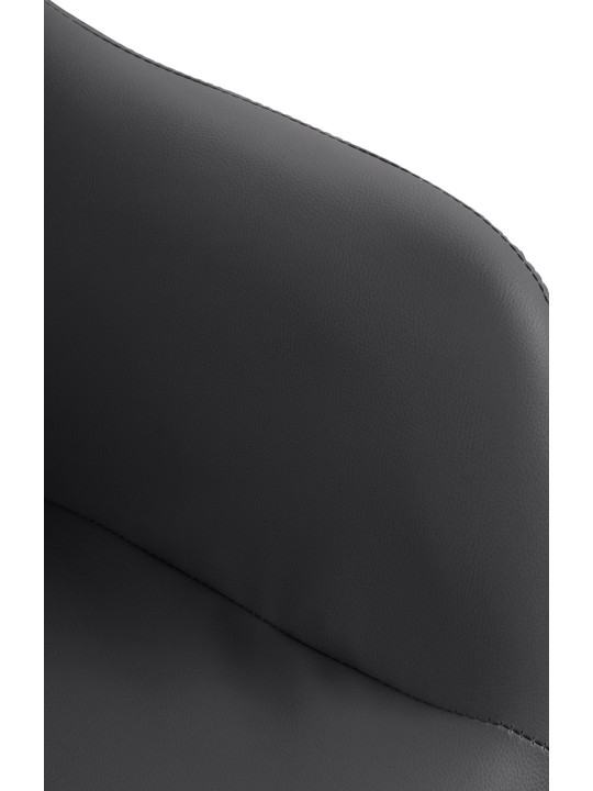 Bárszék Natoma műbőr króm, fekete
