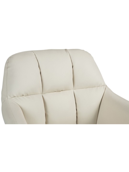 Bárszék Natoma műbőr króm, krém