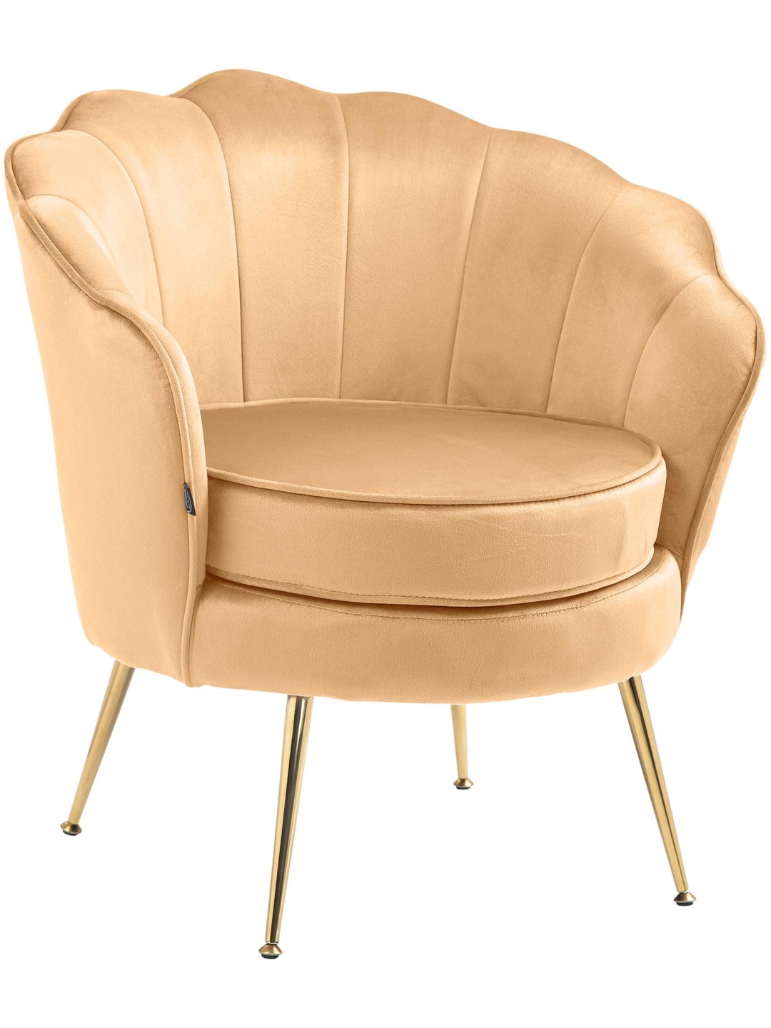 Szék Rosita bársony, sárga