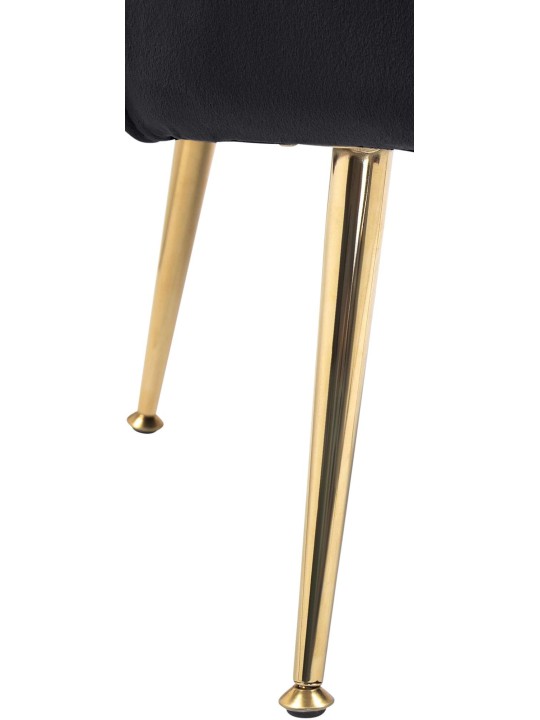 Szék Rosita bársony, fekete