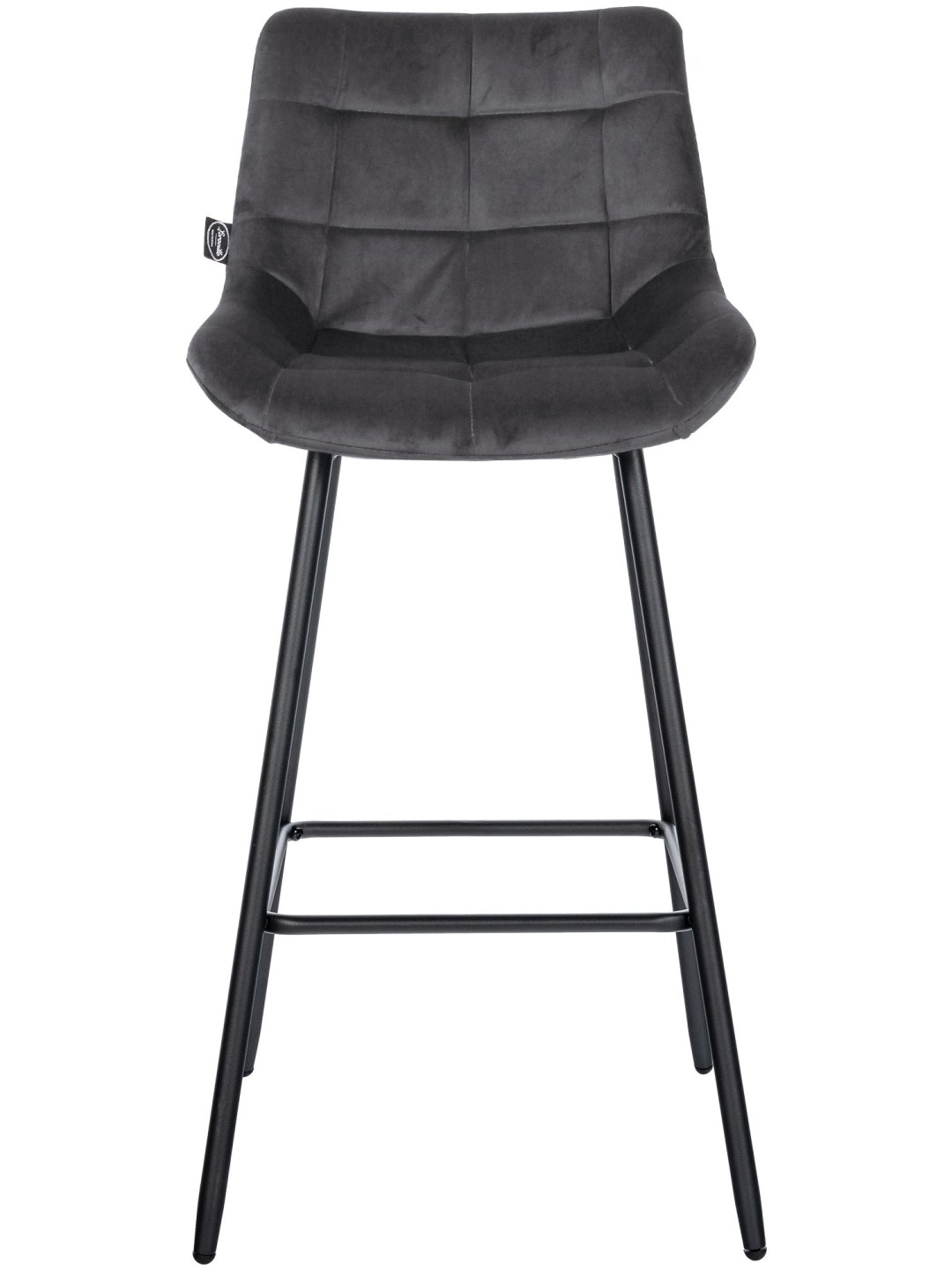 Bárszék Weston bársony, sötétszürke