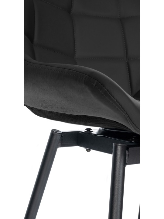 Bárszék Weston forgatható műbőr, fekete