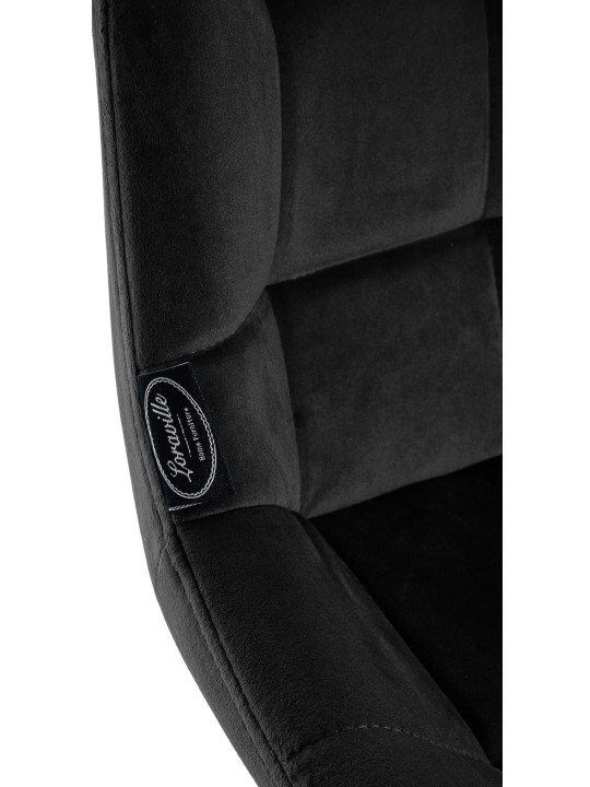 Weston forgó bárszék bársony, fekete