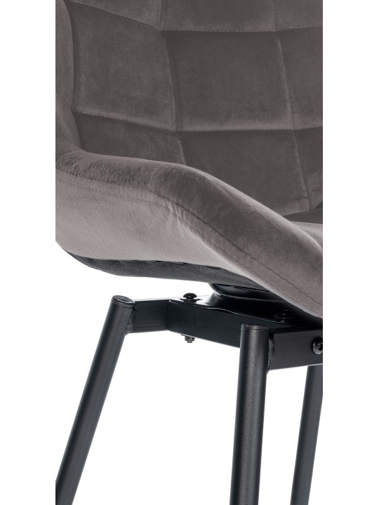 Weston forgó bárszék bársony, szürke