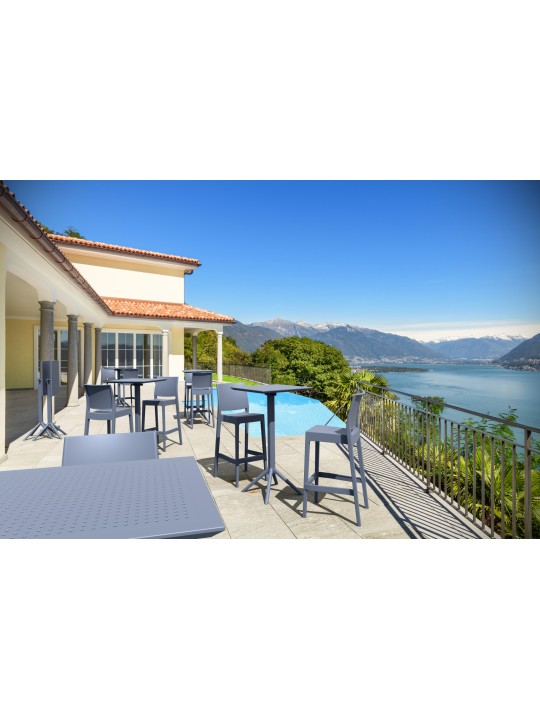 2 db Maya bárszék szett, sötétszürke