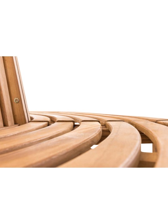 Leming fa pad félkör 200 cm, teak