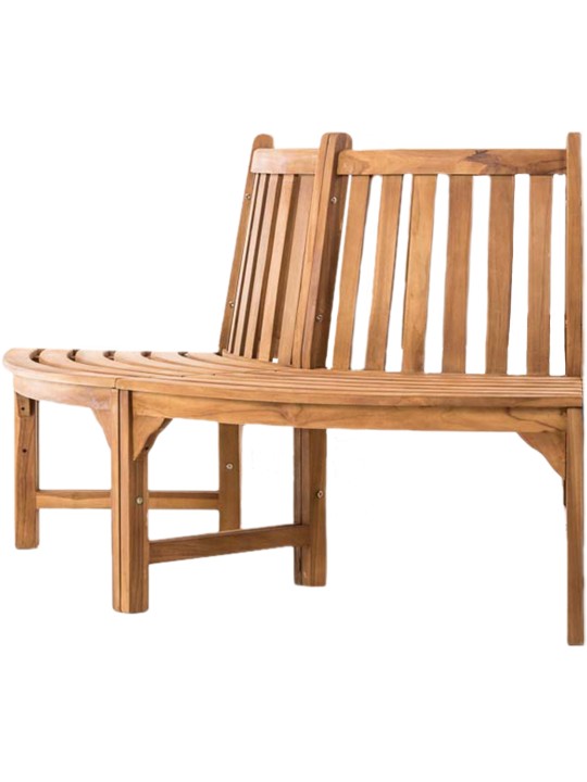 Leming fa pad félkör 250 cm, teak