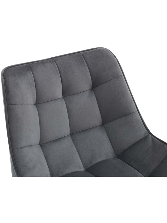 Dartford bársony bárszék, sötétszürke