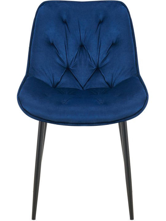 Wallace bársony étkezőszék, kék