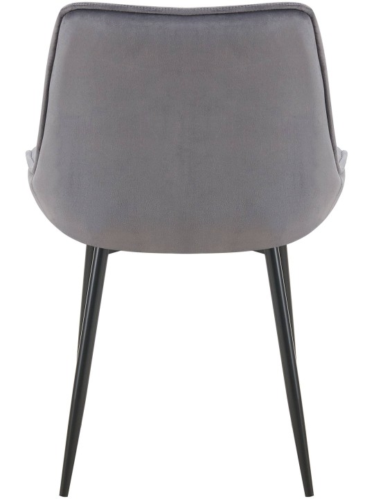 Wallace bársony étkezőszék, sötétszürke