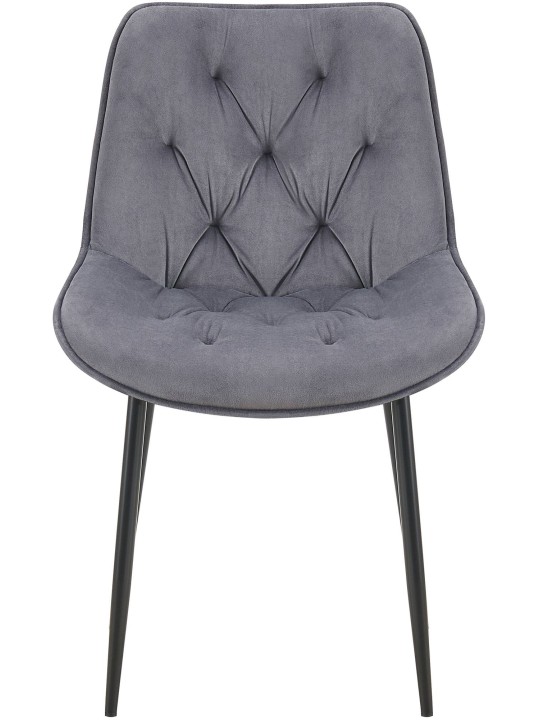 Wallace bársony étkezőszék, sötétszürke
