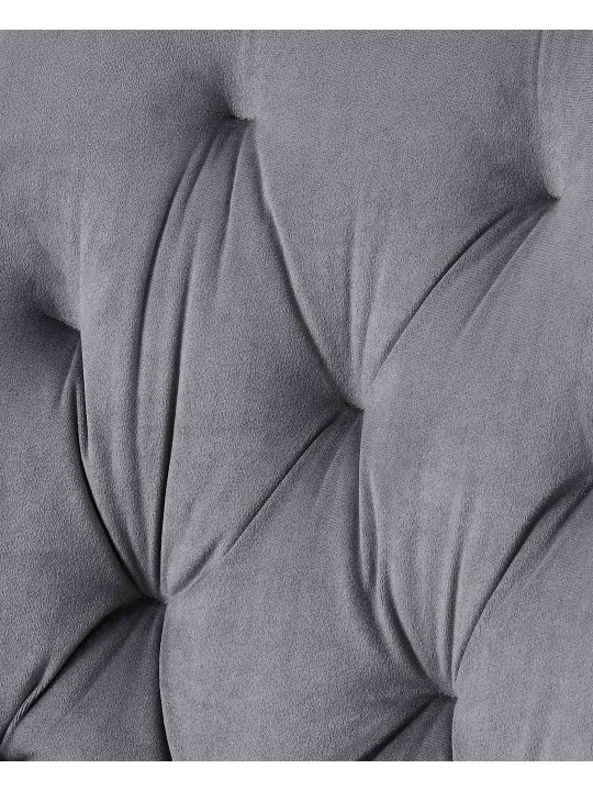 Wallace bársony étkezőszék, sötétszürke