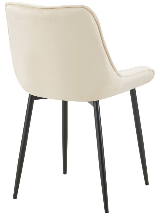 Wallace bársony étkezőszék, krém