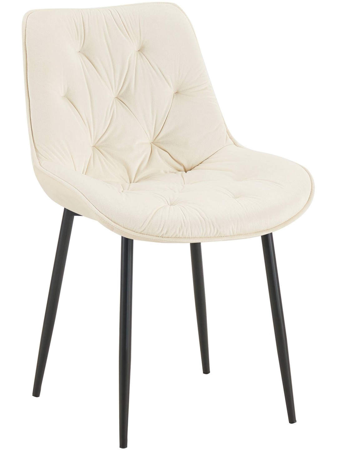 Wallace bársony étkezőszék, krém