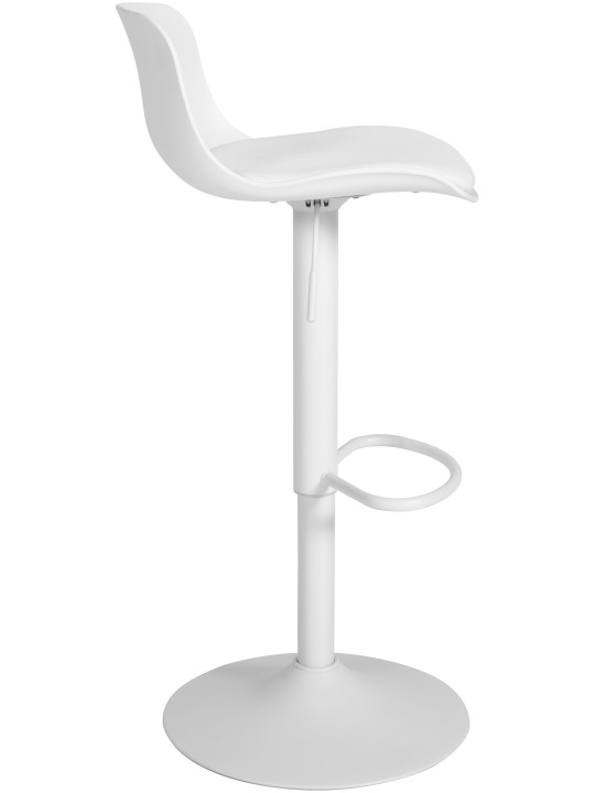 4 db Almada műbőr bárszék szett, fehér