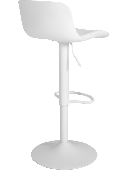 4 db Almada műbőr bárszék szett, fehér