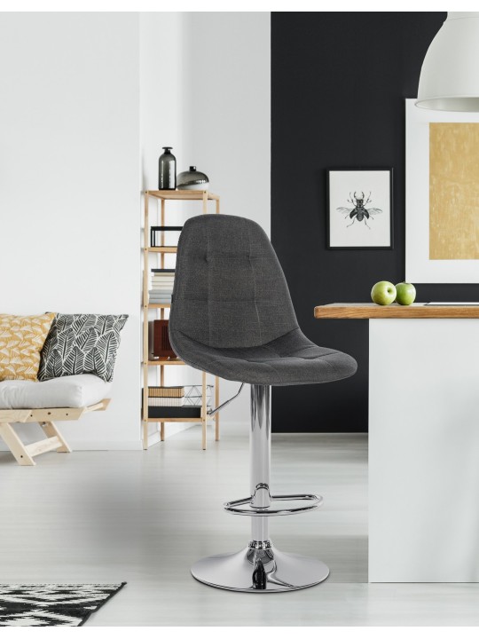 Bárszék Elmore szövet C, sötétszürke