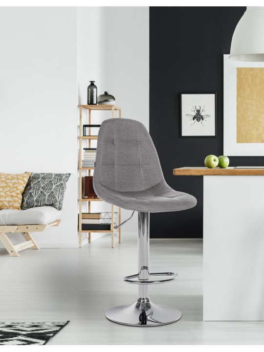 Bárszék Elmore szövet C, szürke