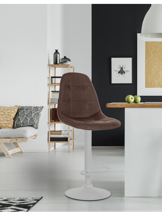 Bárszék Elmore szövet W, barna