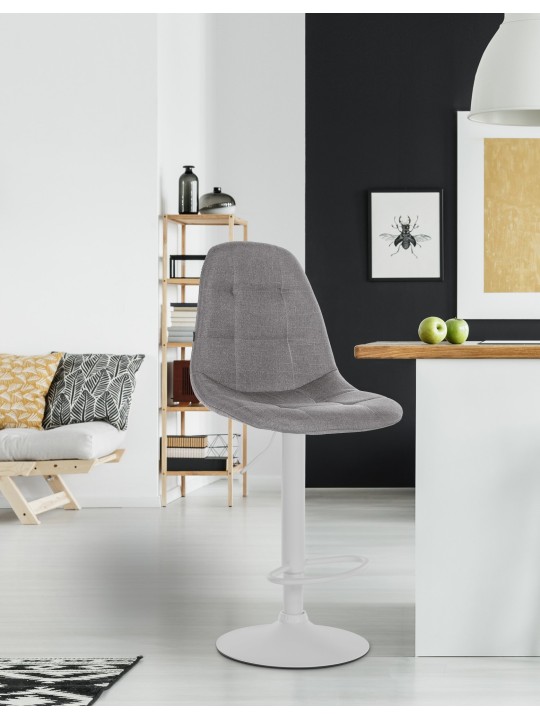 Bárszék Elmore szövet W, szürke