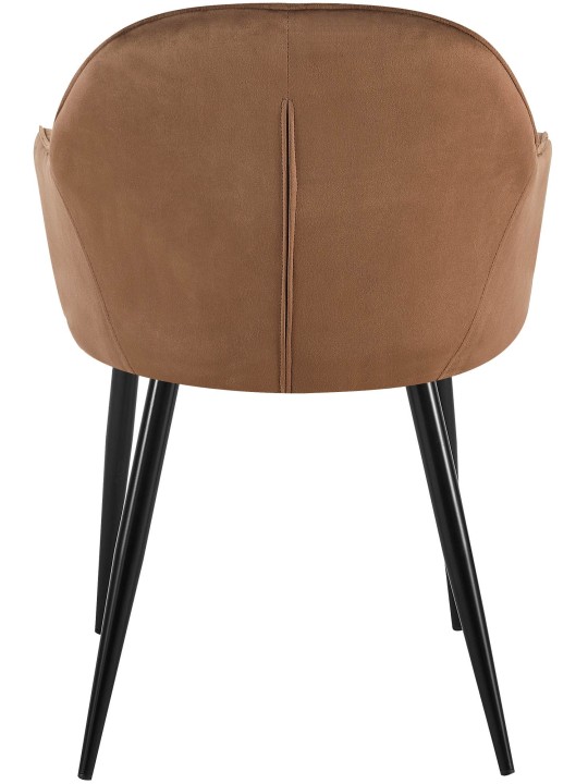 2 db Boise bársony étkezőszék készlet, barna