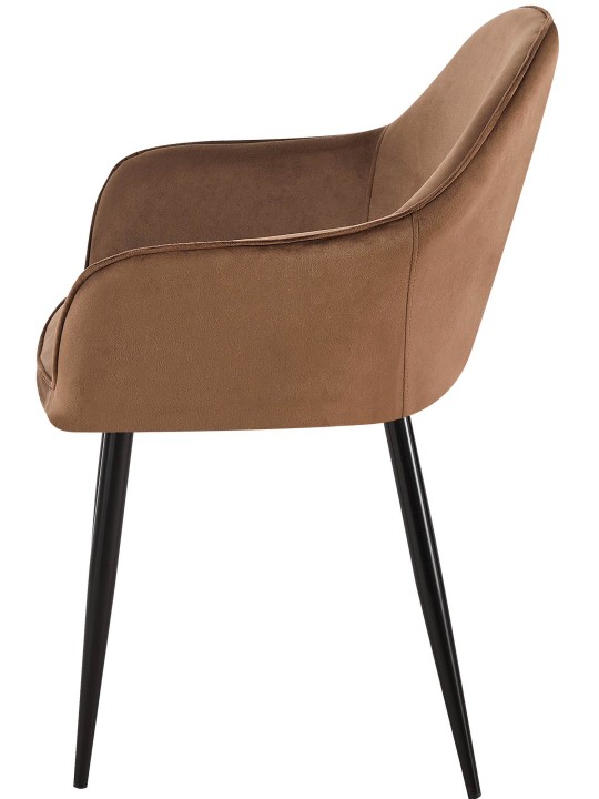 2 db Boise bársony étkezőszék készlet, barna