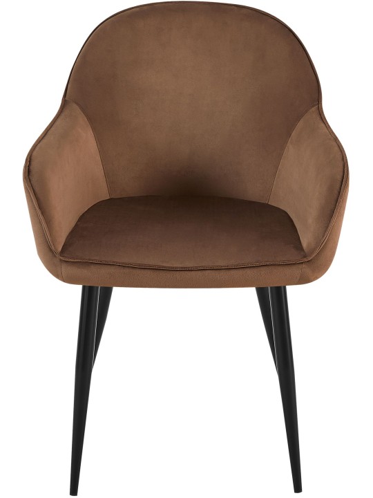 2 db Boise bársony étkezőszék készlet, barna