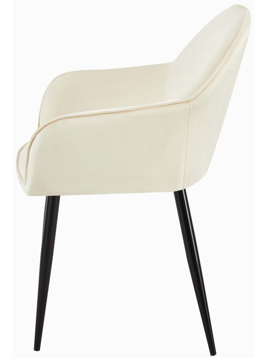 2 db Boise bársony étkezőszék készlet, krém