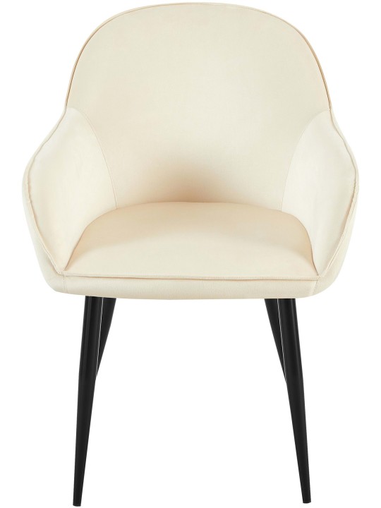 2 db Boise bársony étkezőszék készlet, krém