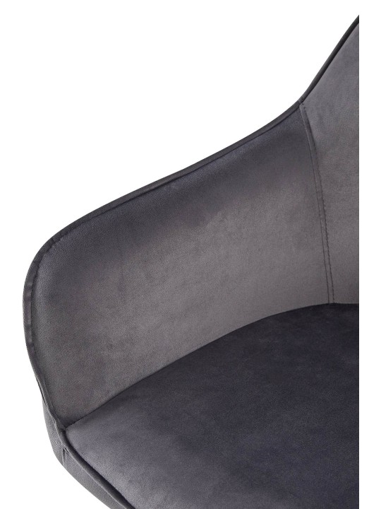 2 db Boise bársony étkezőszék készlet, sötétszürke