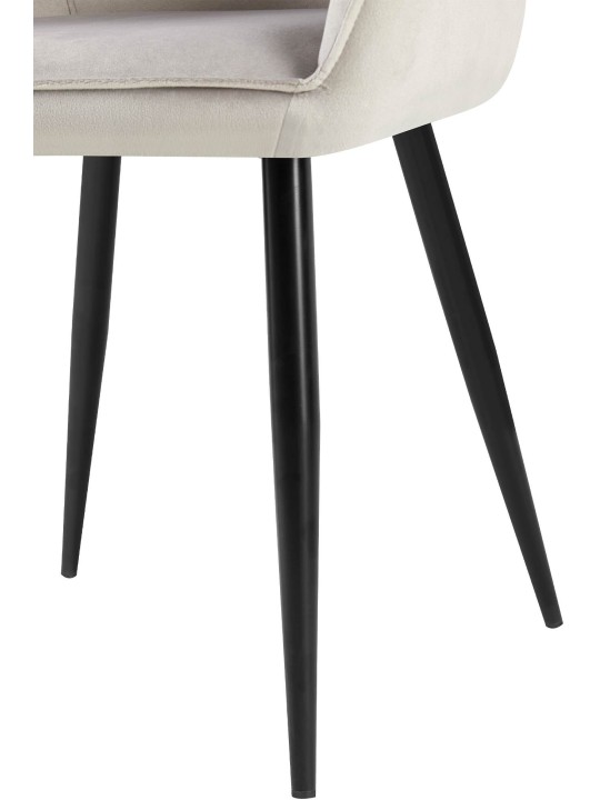 2 db Boise bársony étkezőszék készlet, szürke