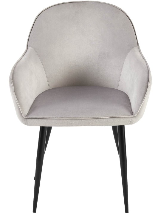 2 db Boise bársony étkezőszék készlet, szürke