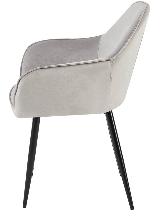 2 db Boise bársony étkezőszék készlet, szürke