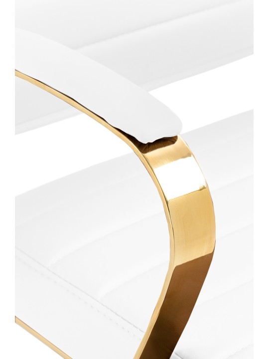 Havanna műbőr irodai szék, fehér